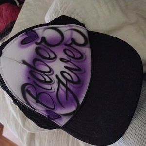 Vintage Justin Bieber Airbrush Snapback Hat!❤️